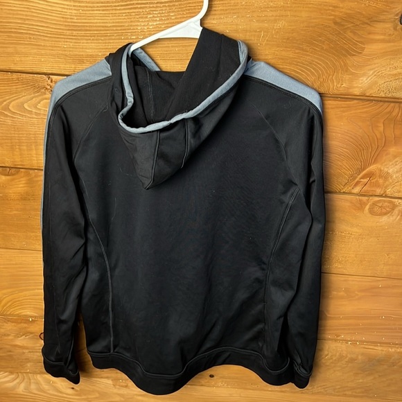 Under Armour Wonens Sweatshirt hooded black Large Lightweight Reflective Pockets - Picture 7 of 8